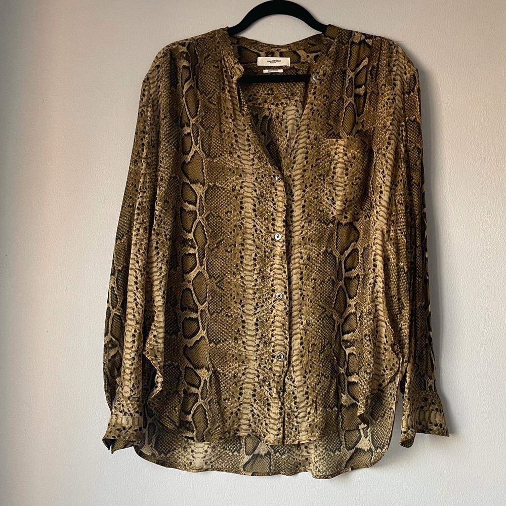 Isabel Marant Etoile Python Print Top SZ 36